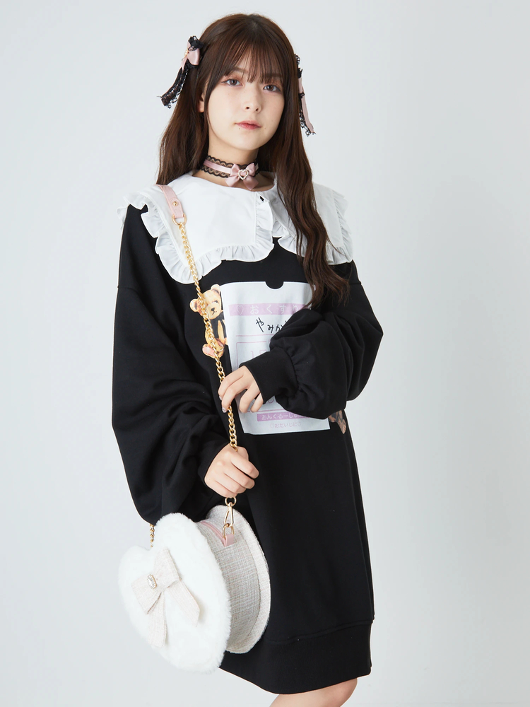 Ank Rouge ノベルティ　ツイード　ブラック　ショルダーバッグ ビジューリボンツイードBAG - Ank Rouge(アンクルージュ)の