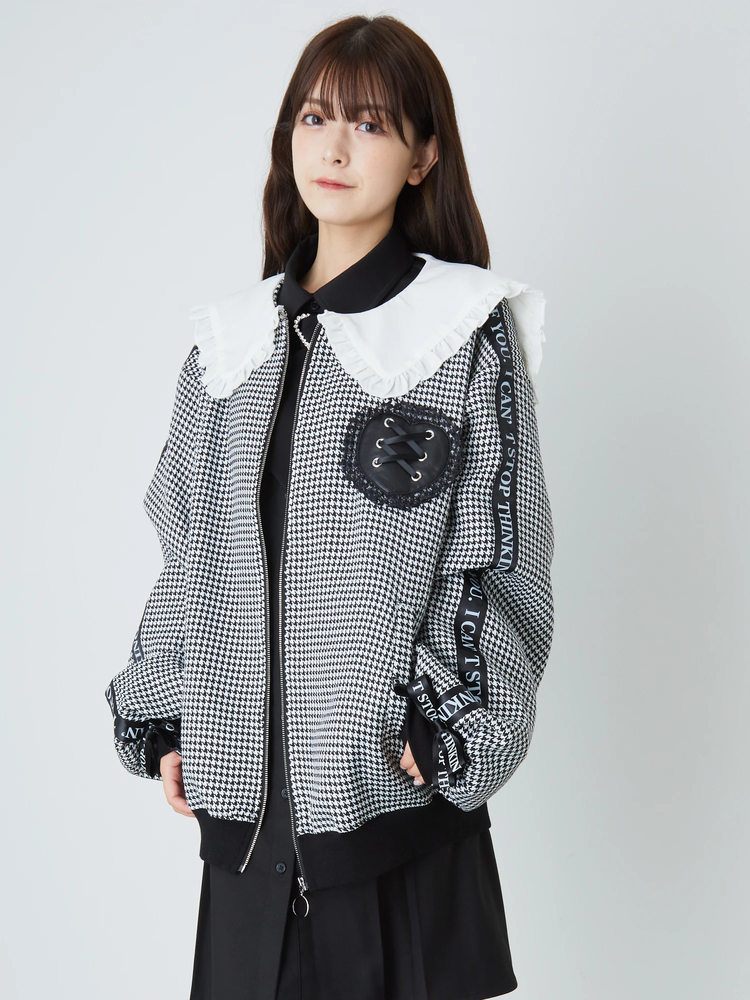 新品タグ付　完売　アンクルージュ　ankrouge ツイードブルゾン　アウター ツイードジャケット - Ank Rouge(アンクルージュ)のジャケット