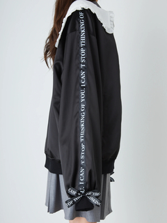 合皮ハートブルゾン