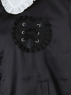 合皮ハートブルゾン