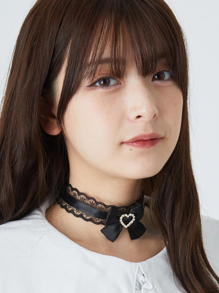 ハートリボンチョーカー - Ank Rouge(アンクルージュ)のネックレス