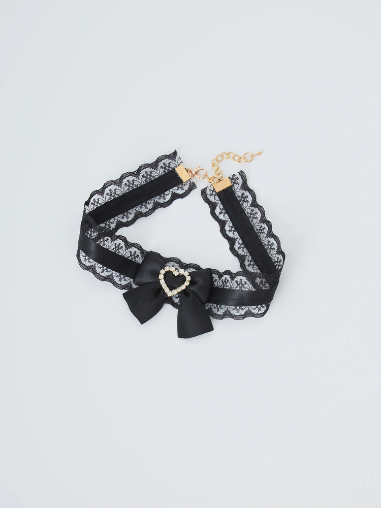 Y2Kテイスト【Blumarine】ブルマリン ビジュー リボンチョーカー MIZUNAembroidery ONLINE STORE・ミズナエンブロイダリー