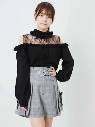 Angelinad.i.a.ショートパンツのみ スピンドルタックショーパン - Ank Rouge(アンクルージュ)のショート