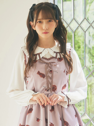 Ank Rouge はしごリボン姫袖ブラウス ピンク はしごリボン姫袖ブラウス - Ank Rouge(アンクルージュ)のシャツ