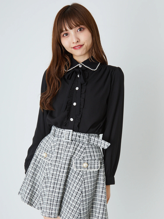フランス発 Sandro 大人カジュアル パールビーズ Tシャツ フランス発 Sandro 大人カジュアル パールビーズ Tシャツ