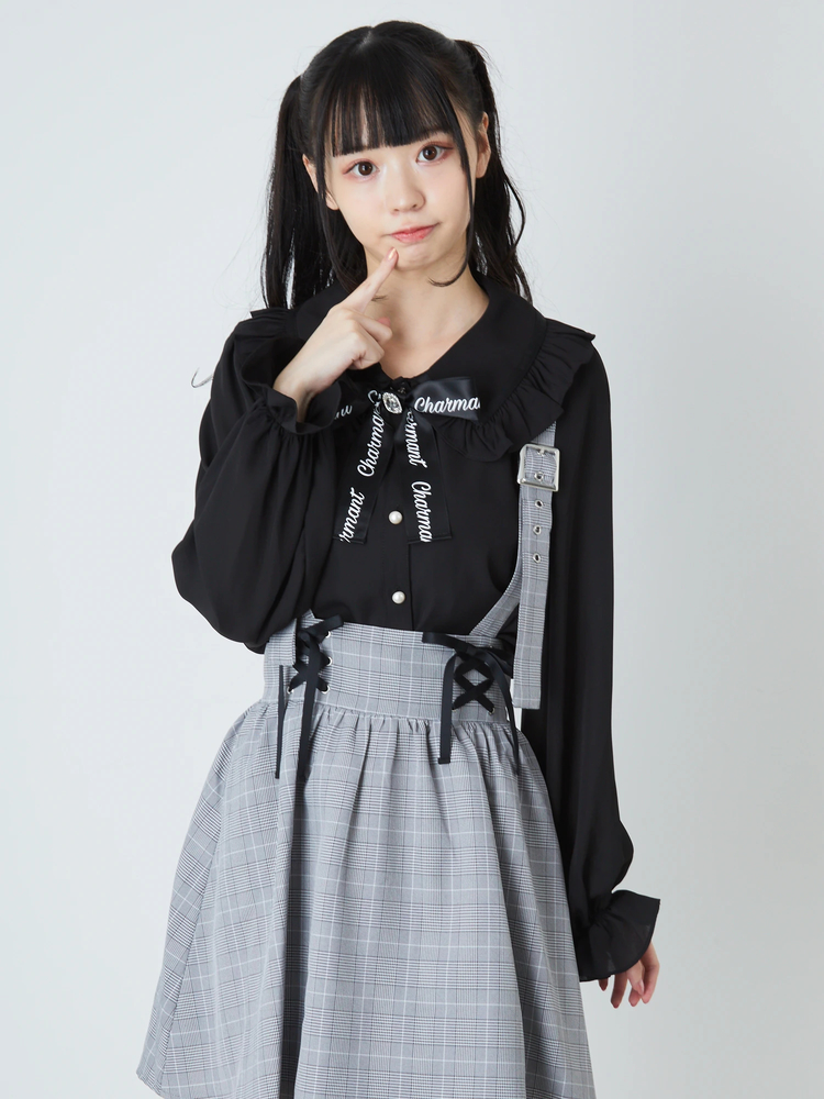 ビジューロゴリボンブラウス - Ank Rouge(アンクルージュ)のシャツ