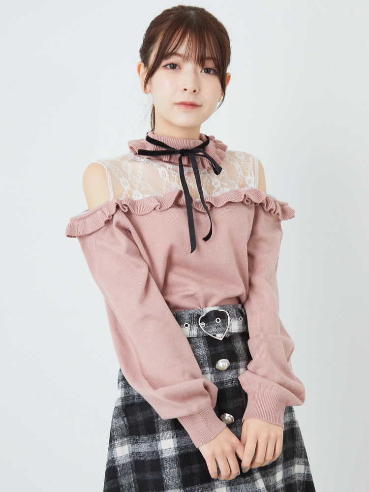 26日終了【ルーアンドレア】 FAKEMINK VEST LOU ANDREA/ルーアンドレア 2WAY DOWN VEST ダウンベスト