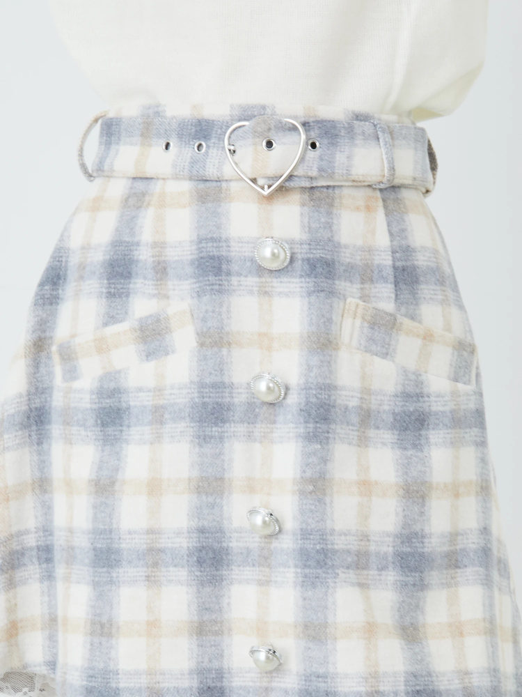 ハートバックル台形スカート - Ank Rouge(アンクルージュ)の