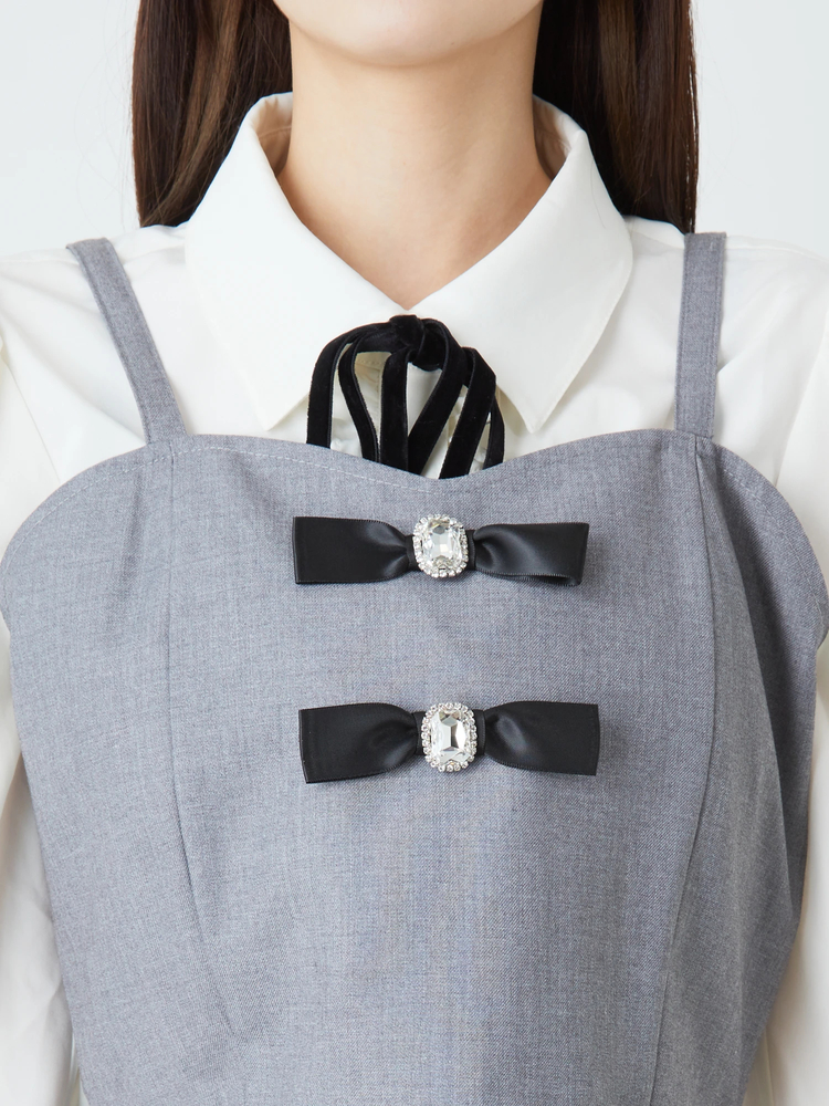 kumaTAO2yリボンビスチェ red quail fancy tops Bigリボンビスチェ - Ank Rouge(アンクルージュ)のTシャツ