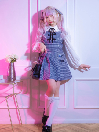 alice auaa リボン付きビスチェ ToAlice】S3008【DC】フリルチェックリボンカチューシャ【30