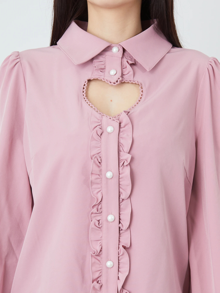 ハートくりぬきブラウス - Ank Rouge(アンクルージュ)のTシャツ