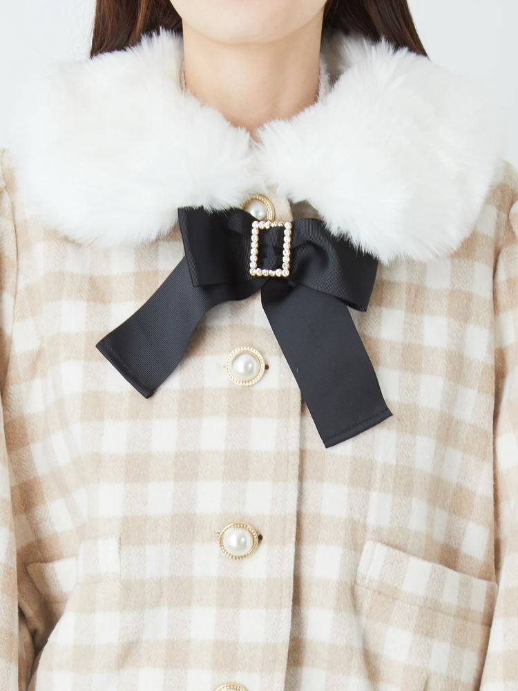 チェックドーリーショートコート - Ank Rouge(アンクルージュ)のコート