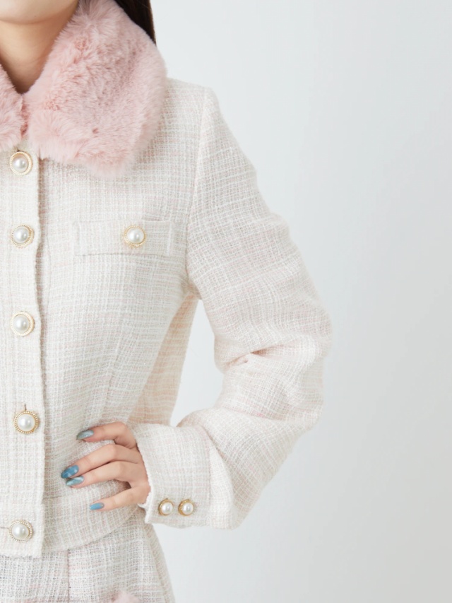 ツイードブルゾン - Ank Rouge(アンクルージュ)のブルゾン  