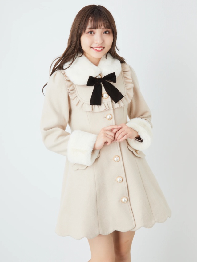 裾スカラップドーリーコート - Ank Rouge(アンクルージュ)のコート  