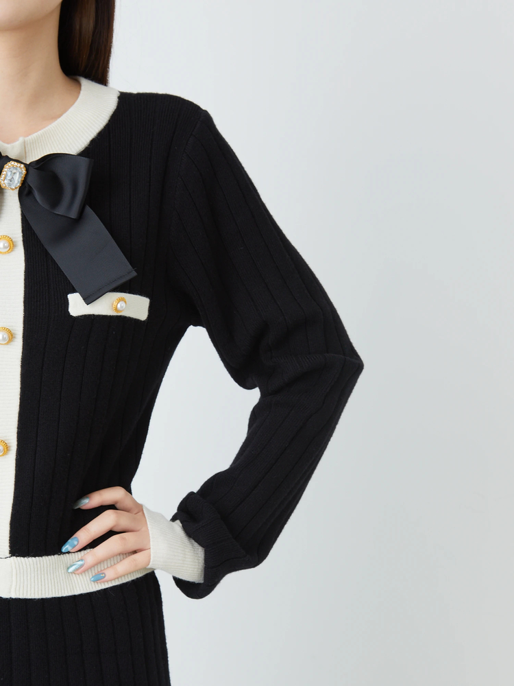 SetUp風配色ニットワンピース - Ank Rouge(アンクルージュ)の