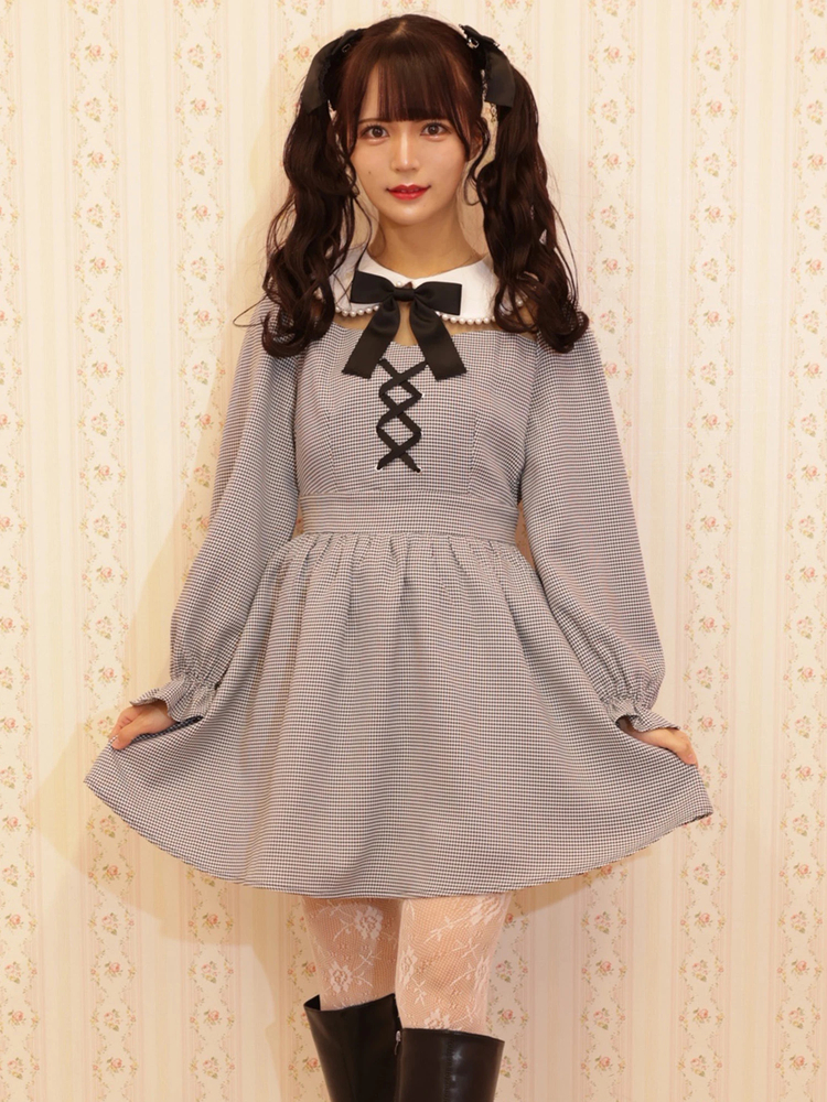 AnkRougeフリル衿パール釦ジャケットワンピースアンクルージュ ankrouge フリルジャケット 新品AnkRougeフリル衿パール釦ジャケット