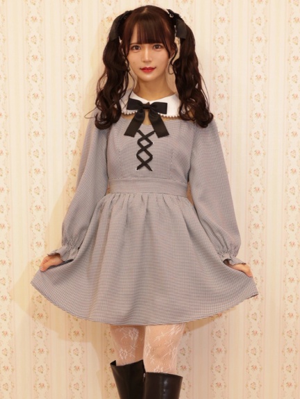 パール衿スピンドルワンピース Ank Rouge アンクルージュ のワンピース ファッション通販 Ailand アイランド