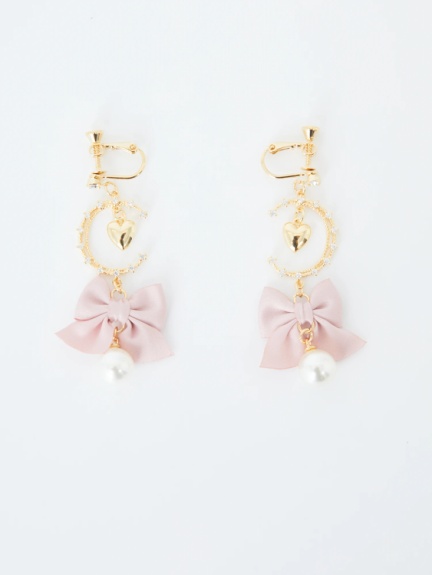 ムーンリボンイヤリング Ank Rouge アンクルージュ のピアス イヤリング ファッション通販 Ailand アイランド