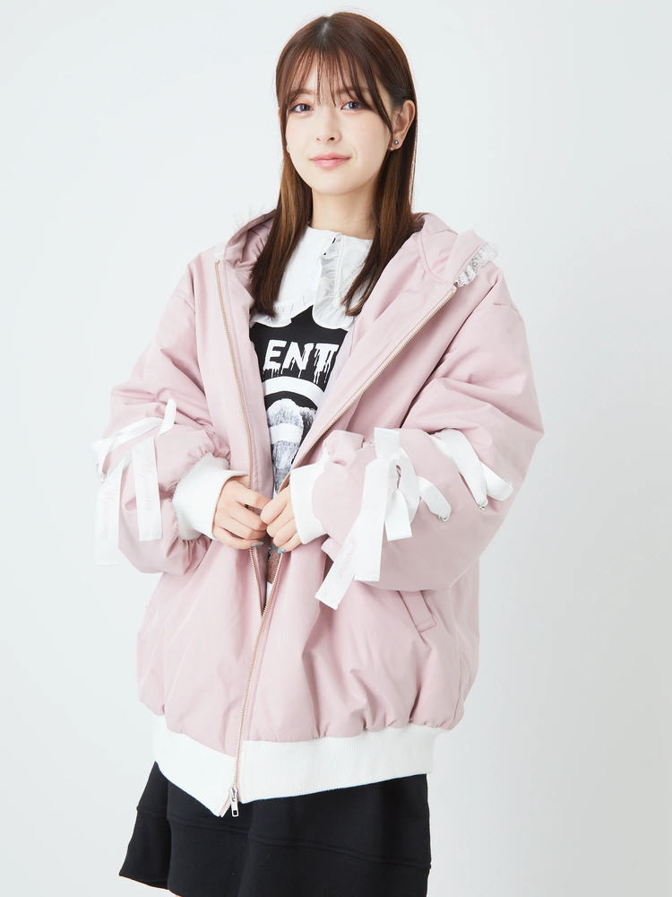 スピンドルロゴリボンうさちゃんブルゾン - Ank Rouge(アン