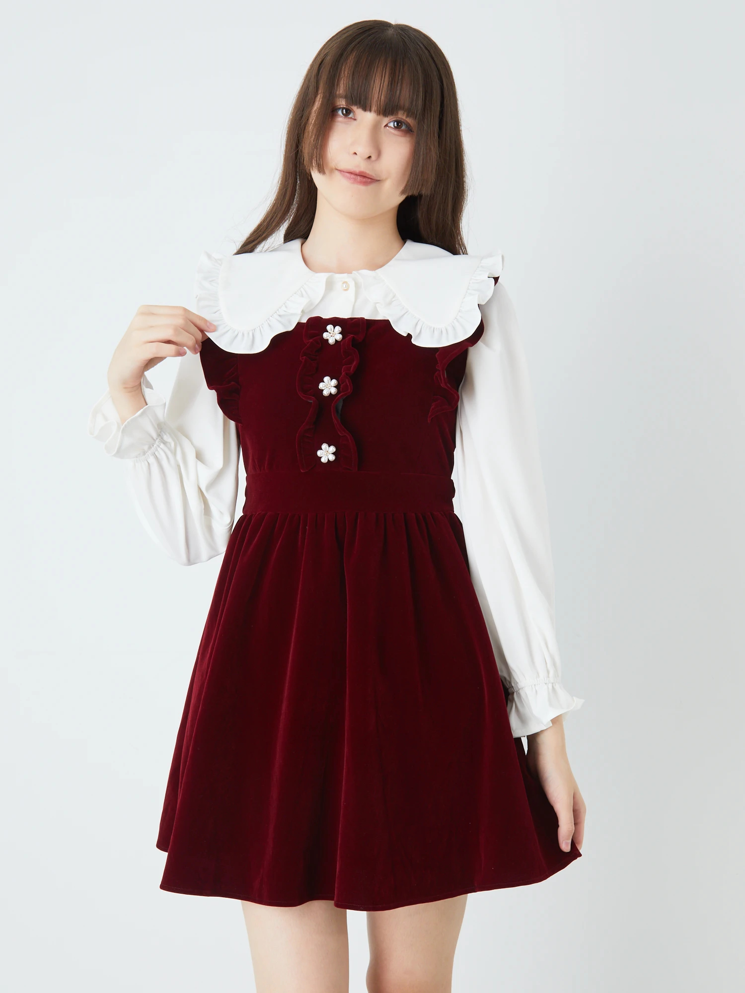 ダイナーガールワンピース アンクルージュ Ank Rouge 赤 レッド 量産型 ダイナーガールワンピース - Ank Rouge(アンクルージュ)の