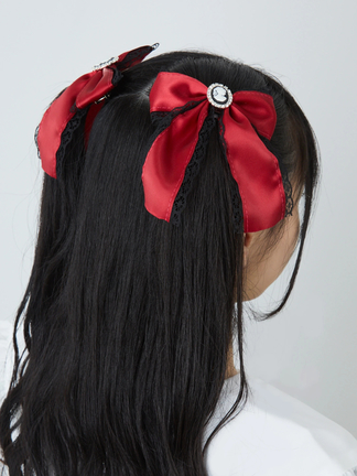 カメオリボンバレッタ - Ank Rouge(アンクルージュ)のヘッドアクセ