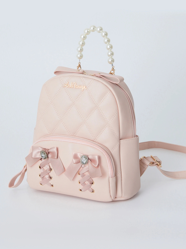 Pium キルティングリュック♡ピンク ハートキルティングミニリュック – pium