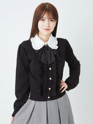 alice auaa フリルロングカーディガン alice auaa フリルロングカーディガン （アリスアウアア フリル