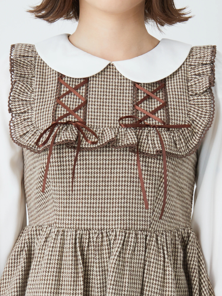 Y's ワイズ ワンピース アイボリーx黒(千鳥格子) 2200125F0090 Y's（ワイズ）｜【公式通販】THE SHOP YOHJI YAMAMOTO