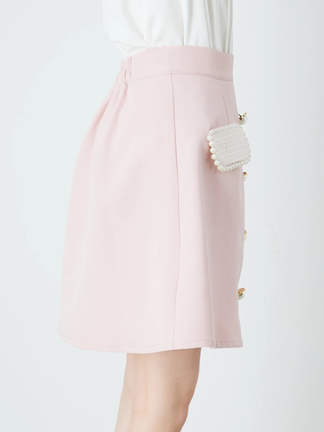 ツイードフラップ台形スカート - Ank Rouge(アンクルージュ)のスカート