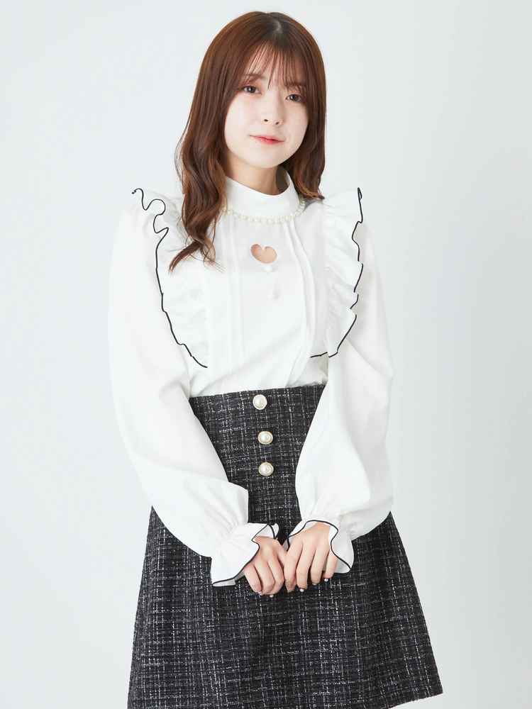 ハートくりぬきブラウス - Ank Rouge(アンクルージュ)のシャツ