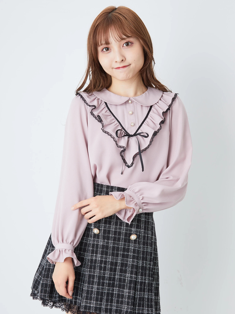 フレア ブラウス マタニティー チュニック リボン フリル 韓国 楽天市場】＼25%OFF!クーポン／ ブラウス チュニック トップス