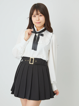 ♡完売品♡AnkRouge♡パールツイードプリーツスカート♡ブラック♡ ♡完売品♡AnkRouge♡パールツイードプリーツスカート♡ブラック