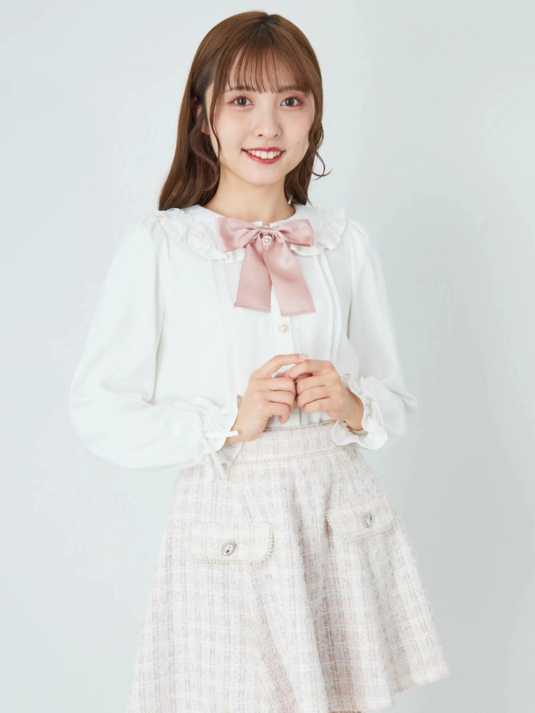 angeric pretty フリルミルフィーユアンブレラ　白 商品詳細ページ