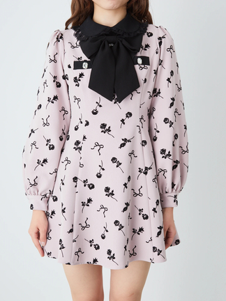 ローズフロッキーラッフルフリルOP - Ank Rouge(アンクルージュ)の