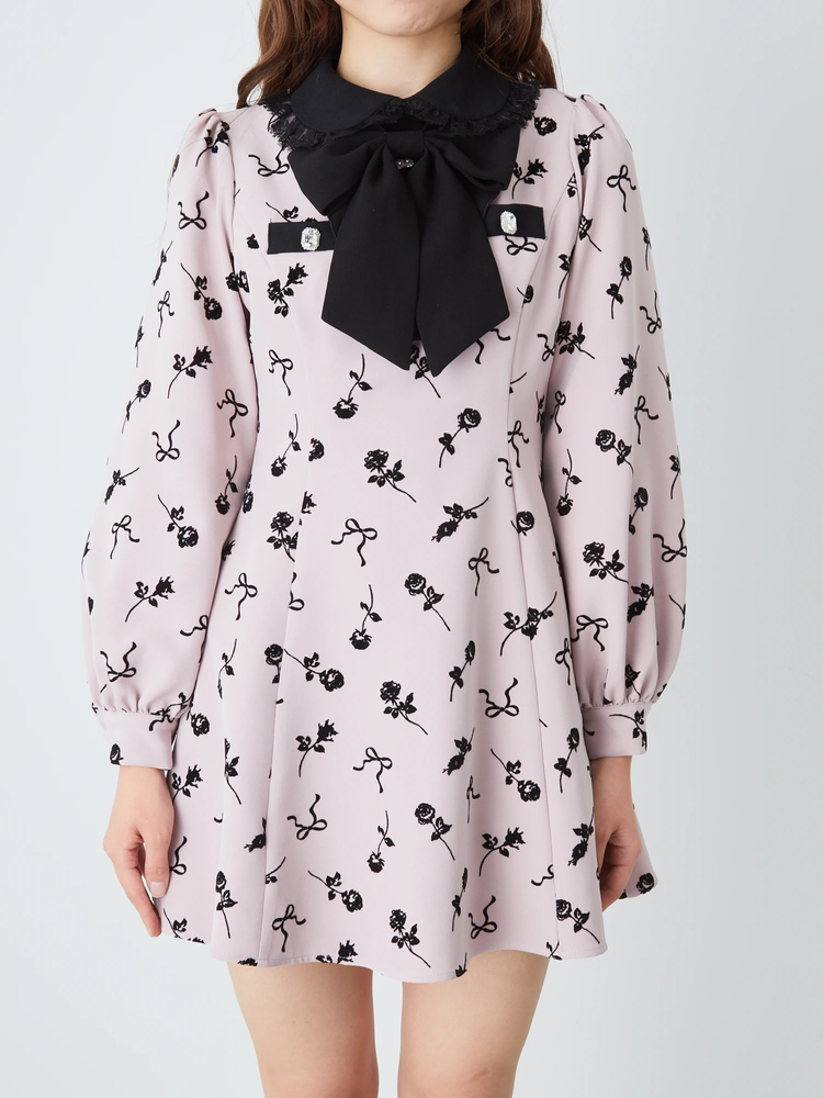 ローズフロッキーラッフルフリルOP - Ank Rouge(アンクルージュ)の