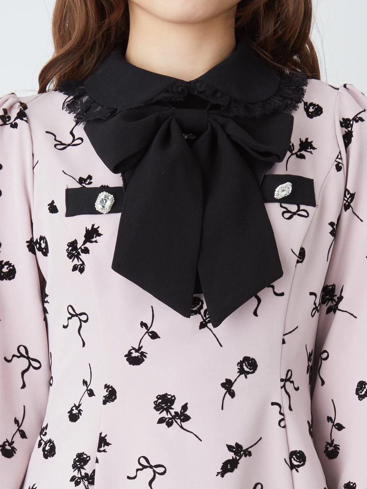 ローズフロッキーラッフルフリルOP - Ank Rouge(アンクルージュ)の