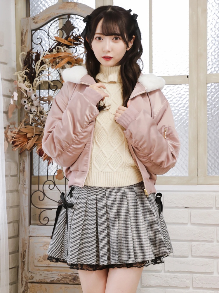 サイドスピンドル千鳥プリーツSK - Ank Rouge(アンクルージュ)の  