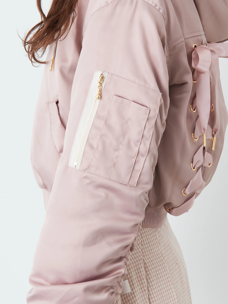 BACKスピンドル中綿ブルゾン - Ank Rouge(アンクルージュ)のブルゾン