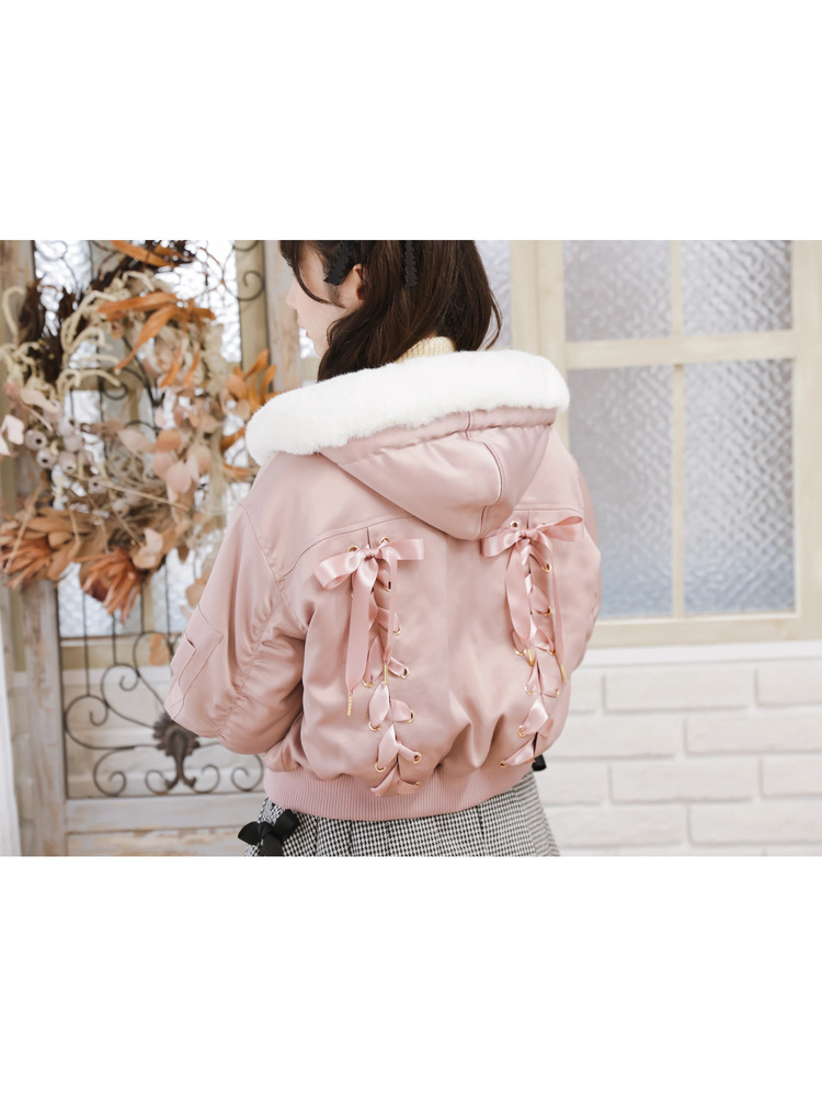 BACKスピンドル中綿ブルゾン - Ank Rouge(アンクルージュ)のブルゾン