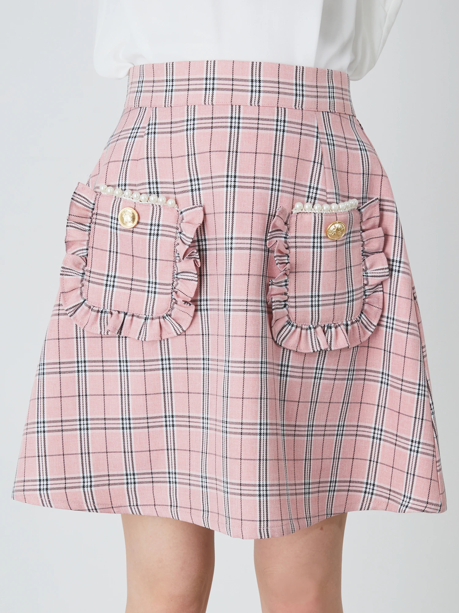 フリルポケット台形SK - Ank Rouge(アンクルージュ)のスカート
