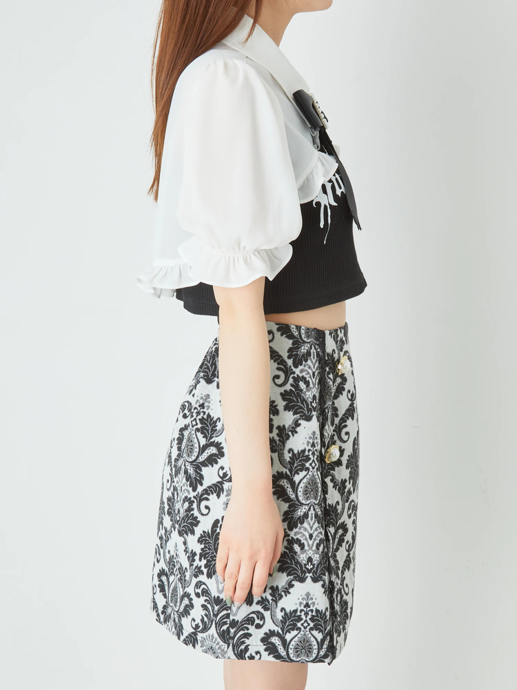 Ameri（アメリ）の「HAOKAN BACK RIBBON BLOUSE（シャツ