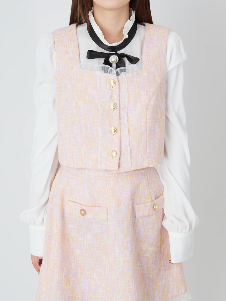 ファンシーツイードビスチェ - Ank Rouge(アンクルージュ)のT