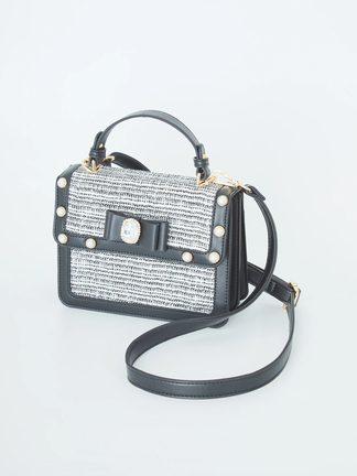 ビジューリボンツイードBAG - Ank Rouge(アンクルージュ)のショルダー