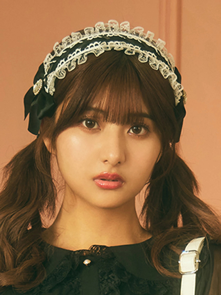 ヘッドドレスカチューシャ(ブラック)