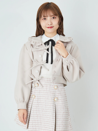 3つリボンフリルブルゾン - Ank Rouge(アンクルージュ)のブルゾン