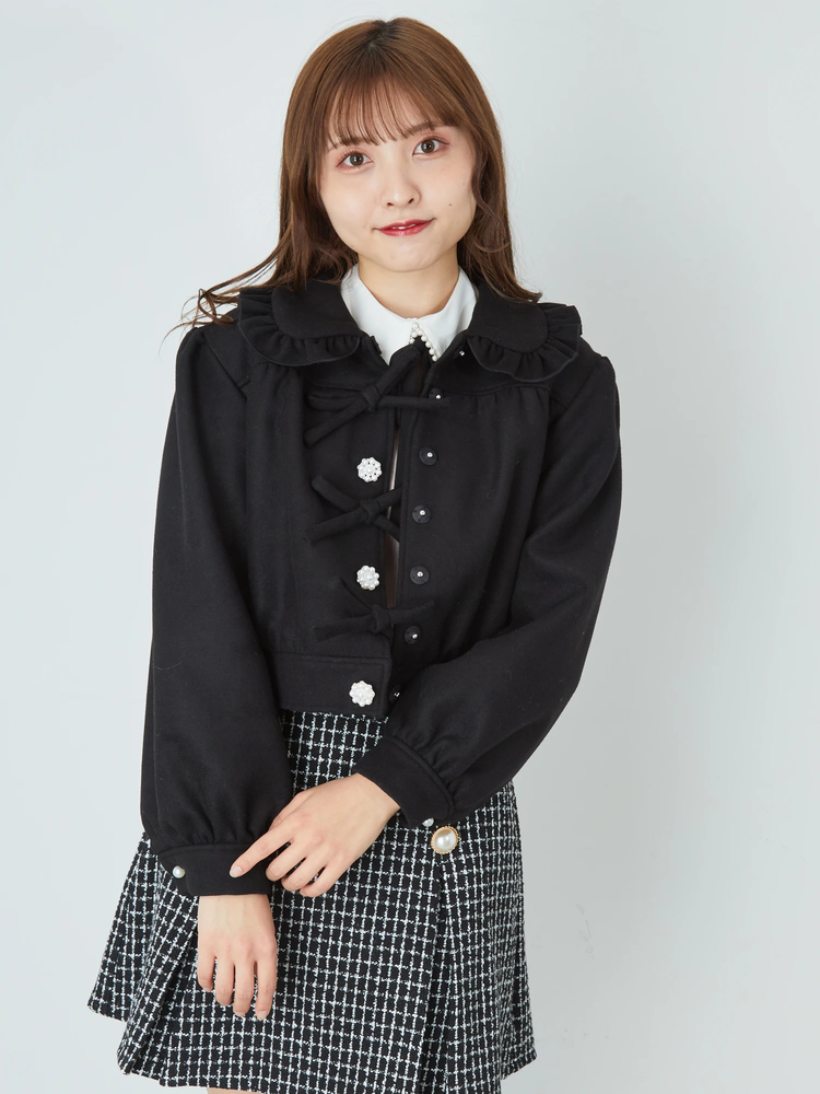 3つリボンフリルブルゾン - Ank Rouge(アンクルージュ)のブルゾン