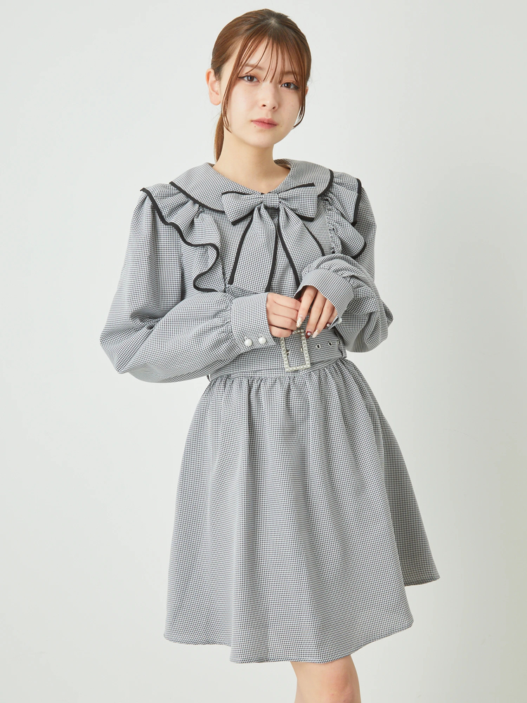 ♡Ank Rouge 配色ドーリーワンピース♡ 配色ドーリーワンピース - Ank Rouge(アンクルージュ)の