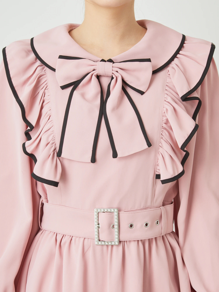 ♡Ank Rouge 配色ドーリーワンピース♡ 配色ドーリーワンピース - Ank Rouge(アンクルージュ)の