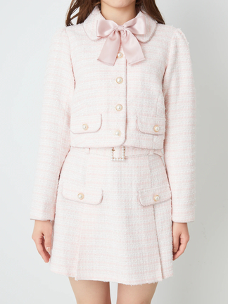 パイピングツイードジャケット - Ank Rouge(アンクルージュ)の