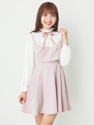 新品 未使用♥アンクルージュ ラウンドヨーク セットアップ ワンピ ラウンドヨークSET/UPワンピース - Ank Rouge(アンクルージュ)の